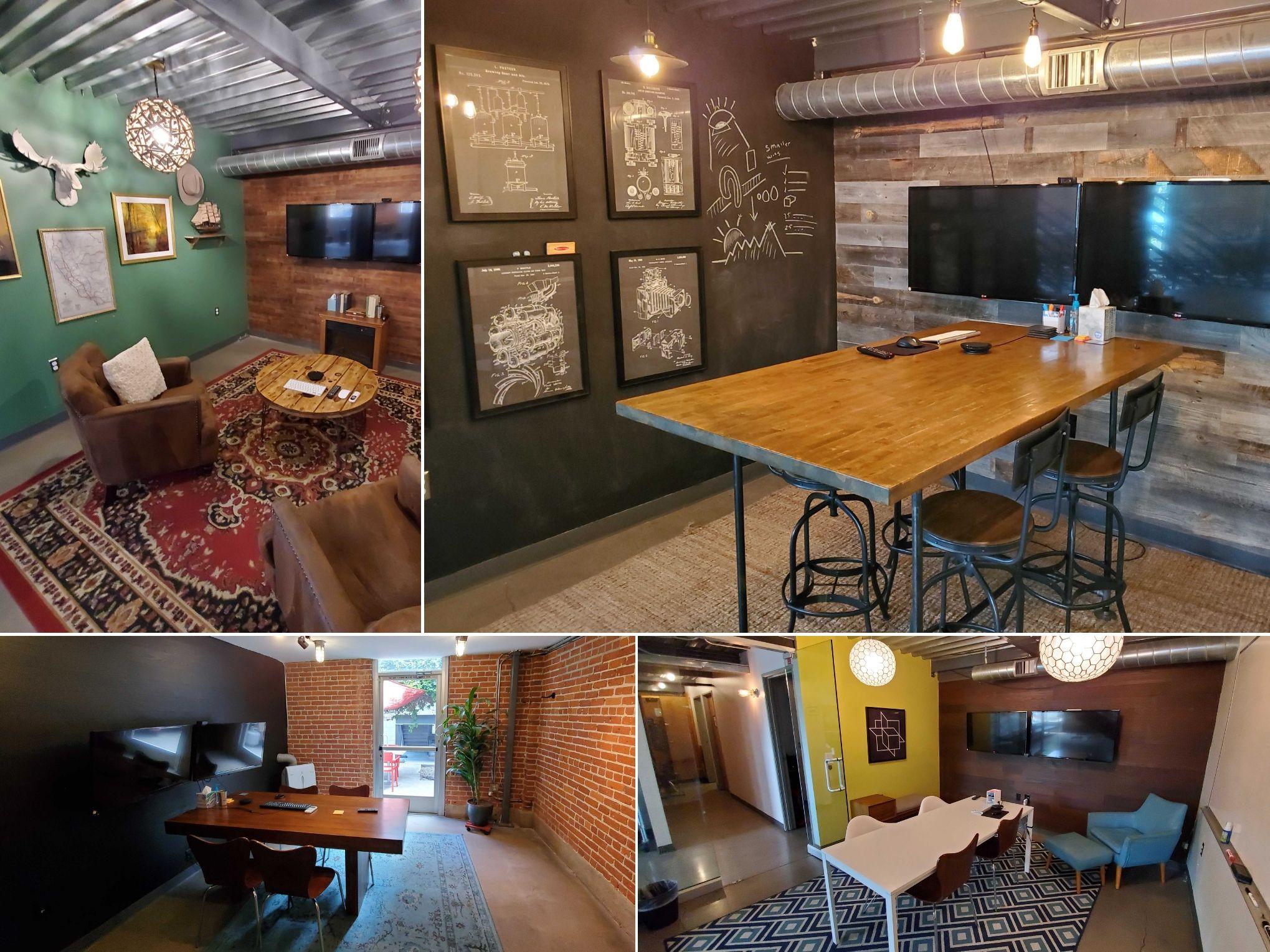 Four of our eclectic conference rooms.