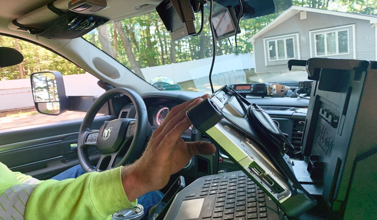 Ride-along site visit