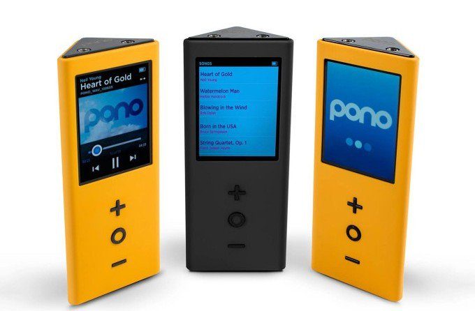 Three Pono MP3 devices.