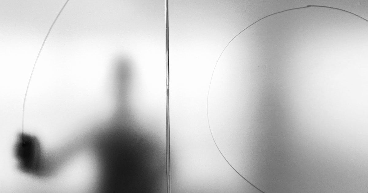 An abstract image of a person represented by a shadow participating in the priority circle activity.