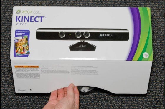 Xbox 360 Kinect sensor box.