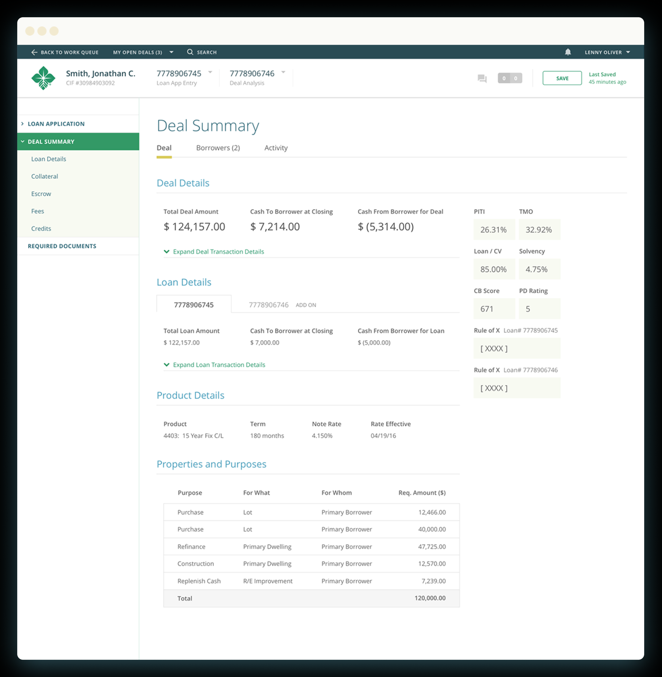 Deal summary page on Farm Credit Mid-America's website.