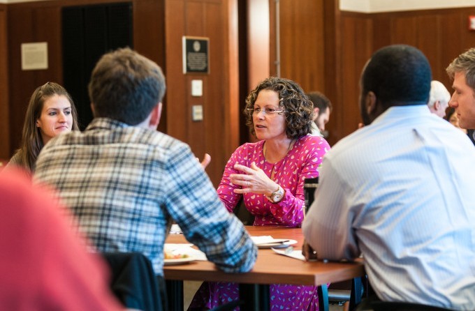 Blink CEO, Karen Clark Cole, speaking to a group.