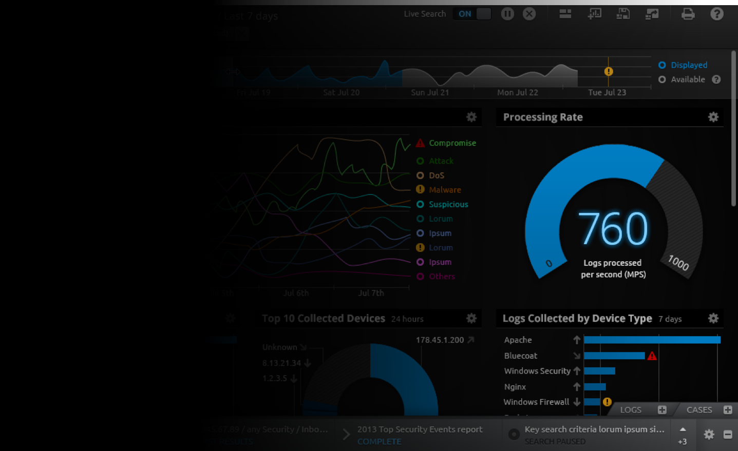 LogRhythm app screenshot