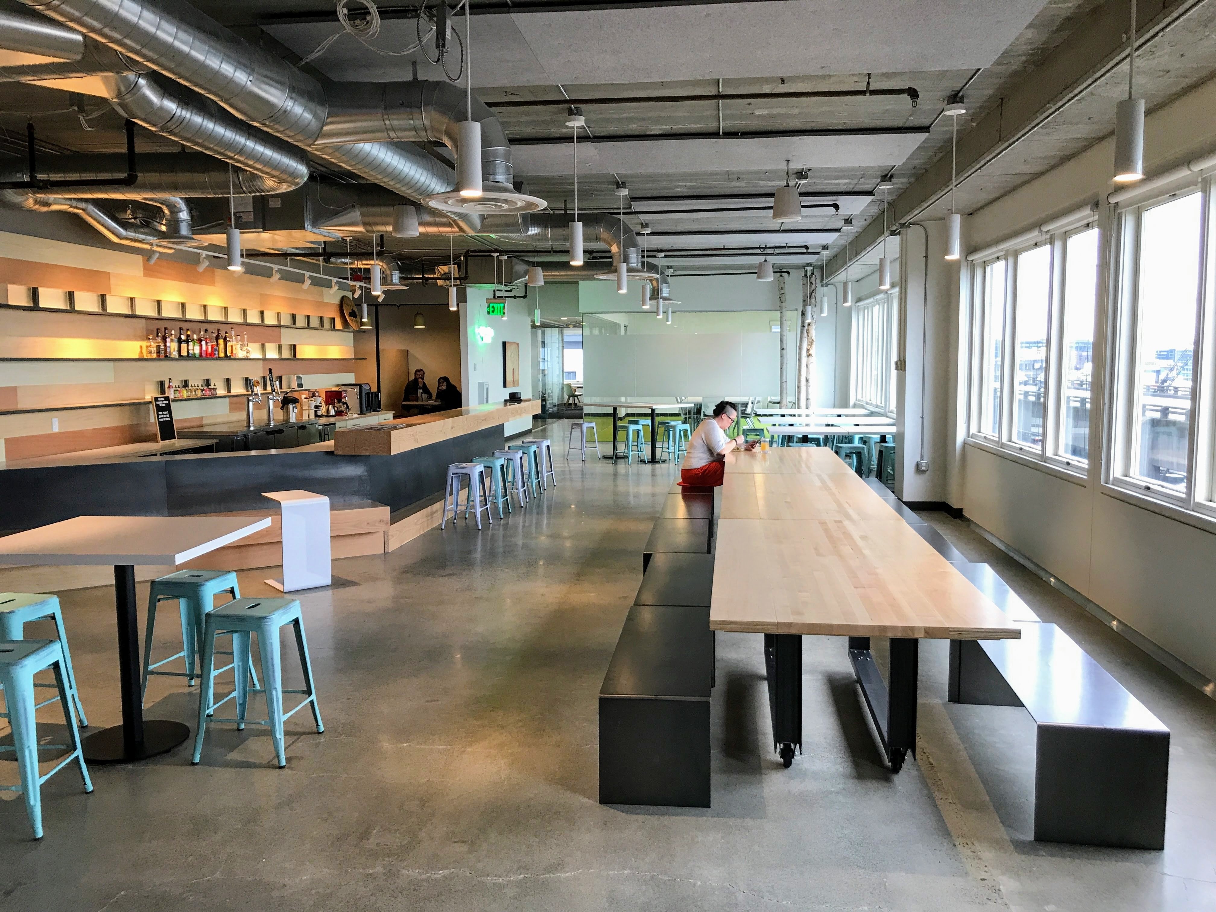 Dining area in Blink's Seattle office.